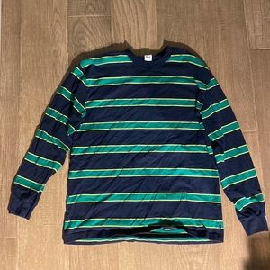 A cute black and green striped sweater from TNA